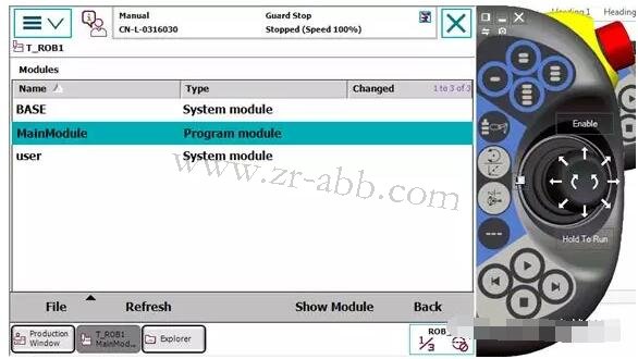 ABB�C���˳���ģ�K���b�d�cж�d